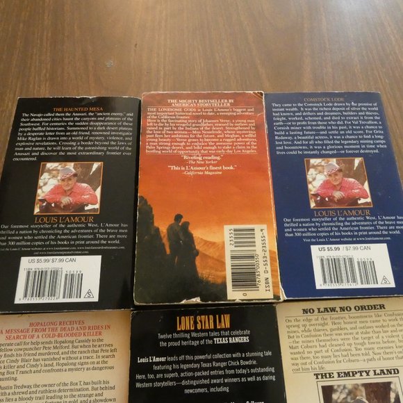 6 Vintage & Newer Louis Lamour Paperback Books Westerns - Picture 5 of 6